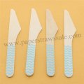 Light Blue Chevron Print Wooden Knife 100pcs Light Blue Chevron Print Wooden Knife 100pcs