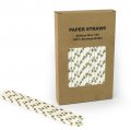 100 pcs/Box Gold Polka Dot Paper Straws 100 pcs/Box Gold Polka Dot Paper Straws