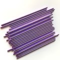 Plain Metallic Solid Purple Foil Paper Straws 500 Pcs