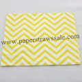 Yellow Chevron Print Paper Napkins 300pcs