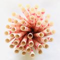 Hot Pink Light Pink Polka Dot Paper Straws 500 Pcs