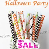 250pcs HALLOWEEN PARTY Paper Straws Mixed