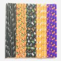 100 Pcs/Box Mixed Party Halloween Trick Or Treat Paper Straws