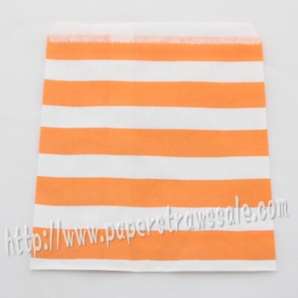 Orange Sailor Striped Paper Favor Bags 400pcs [pfbags045]