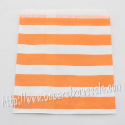 Orange Sailor Striped Paper Favor Bags 400pcs