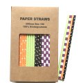 100 Pcs/Box Mixed Magic Show Party Paper Straws