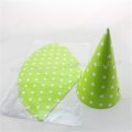 48pcs Green Paper Party Hats White Polka Dot 48pcs Green Paper Party Hats White Polka Dot