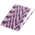 Blue Red White US American Flag Paper Straws 500 pcs