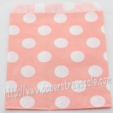 Pink Polka Dot Paper Favor Bags 400pcs