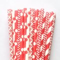 125 Pcs Mixed 5 Styles Red Party Paper Drinking Straws 125 Pcs Mixed 5 Styles Red Party Paper Drinking Straws