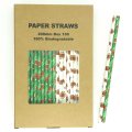 100 Pcs/Box Mixed Football Rugby Touch Down Party Paper Straws 100 Pcs/Box Mixed Football Rugby Touch Down Party Paper Straws