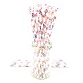 Colorful Red Pink Purple Vintage Heart Paper Straws 500 Pcs