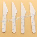 Wooden Knives with Silver Polka Dot Print 100pcs Wooden Knives with Silver Polka Dot Print 100pcs