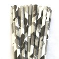 Camouflage Grey Gray Black Camo Paper Straws 500 Pcs Camouflage Grey Gray Black Camo Paper Straws 500 Pcs