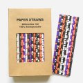 100 Pcs/Box Mixed Party Halloween Boo To You Paper Straws