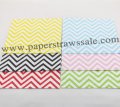 2400pcs Mixed 6 Colors Chevron Paper Napkins