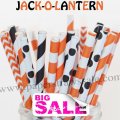 250pcs JACK-O-LANTERN Theme Paper Straws Mixed 250pcs JACK-O-LANTERN Theme Paper Straws Mixed